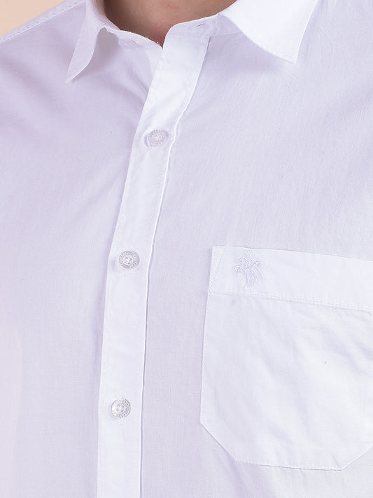 Casual Shirt for Men | Breathable & Soft with Color Fastness Slim Fit Pure Cotton Fabric Solid Pattern
