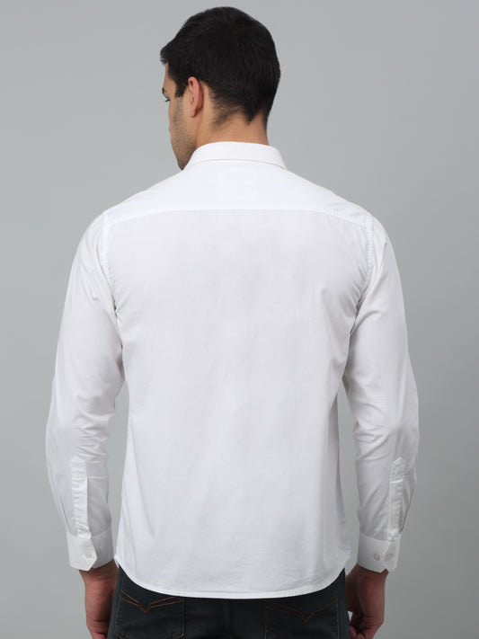 Casual Shirt for Men | Breathable & Soft with Color Fastness Regular Fit Spread Collar Neck Cotton Fabric Solid Pattern