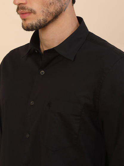 Men's Stylish Solid Casual Shirt | Regular Fit | Full Sleeve | Cotton Blend | Smart Casual Wear