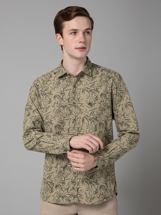 Casual Shirt for Men | Breathable & Soft with Color Fastness Regular Fit Spread Collar Neck Cotton Fabric Printed Pattern