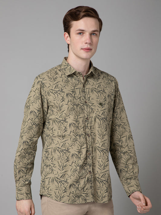 Casual Shirt for Men | Breathable & Soft with Color Fastness Regular Fit Spread Collar Neck Cotton Fabric Printed Pattern