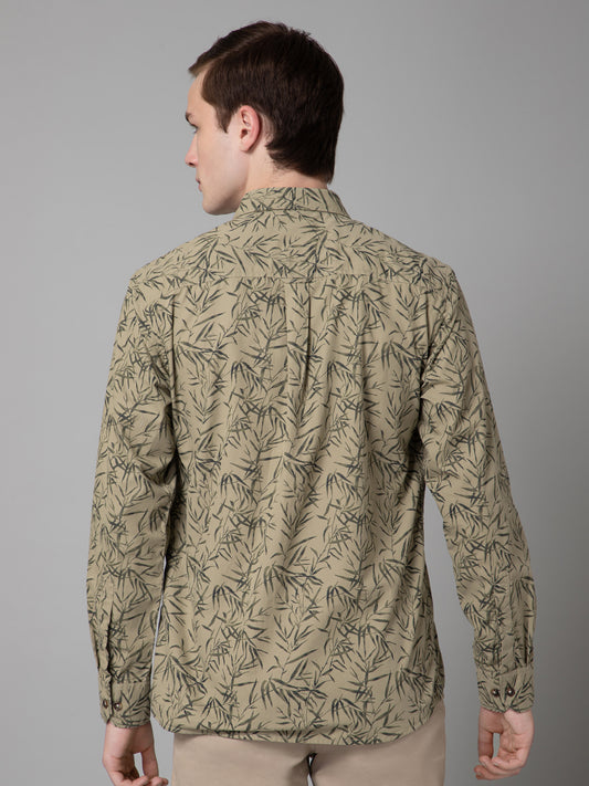 Casual Shirt for Men | Breathable & Soft with Color Fastness Regular Fit Spread Collar Neck Cotton Fabric Printed Pattern