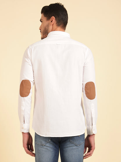 Casual Shirt for Men | Breathable & Soft with Color Fastness Regular Fit Cotton Fabric Solid Pattern