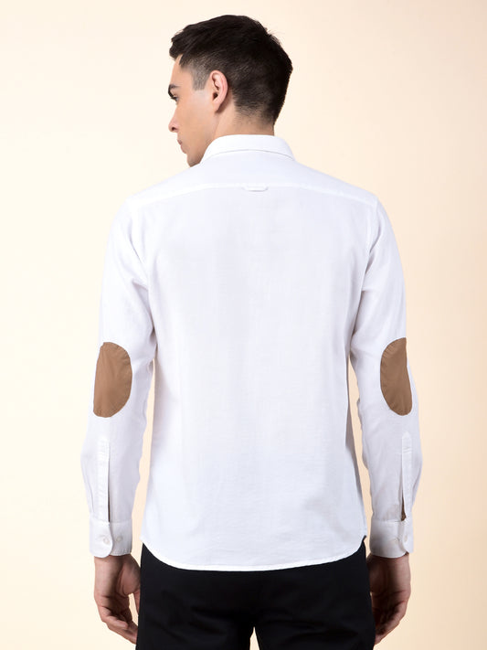 Casual Shirt for Men | Breathable & Soft with Color Fastness Slim Cotton Fabric Solid Pattern