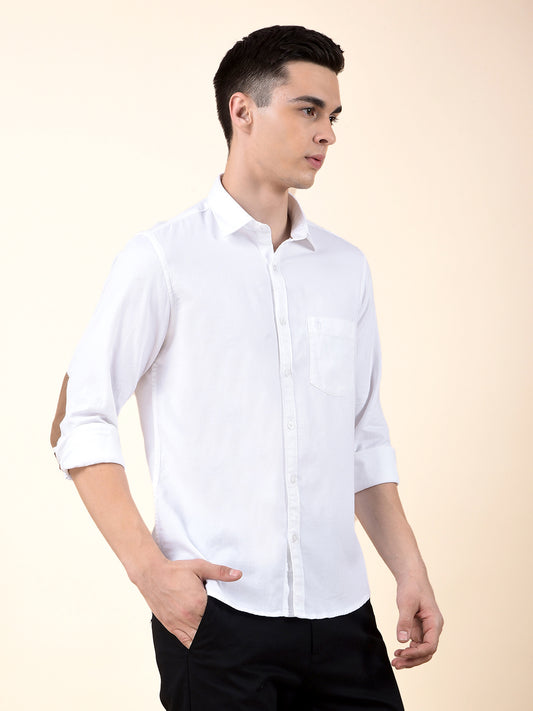 Casual Shirt for Men | Breathable & Soft with Color Fastness Slim Cotton Fabric Solid Pattern