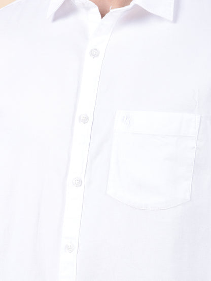 Casual Shirt for Men | Breathable & Soft with Color Fastness Slim Cotton Fabric Solid Pattern