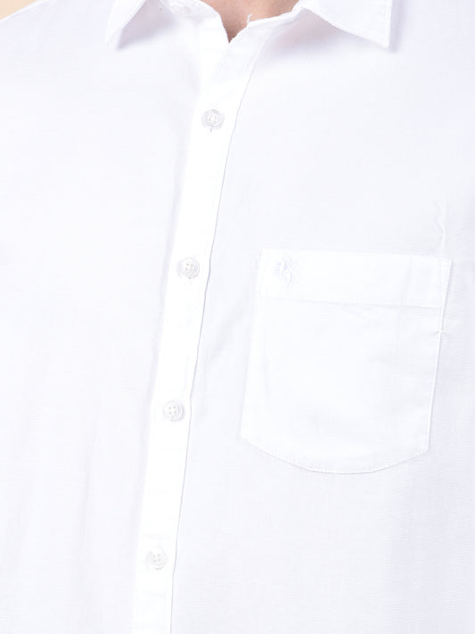 Casual Shirt for Men | Breathable & Soft with Color Fastness Slim Cotton Fabric Solid Pattern