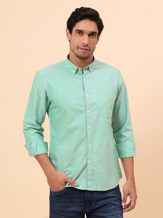 Casual Shirt for Men | Breathable & Soft with Color Fastness Slim Fit Cotton Fabric Solid Pattern