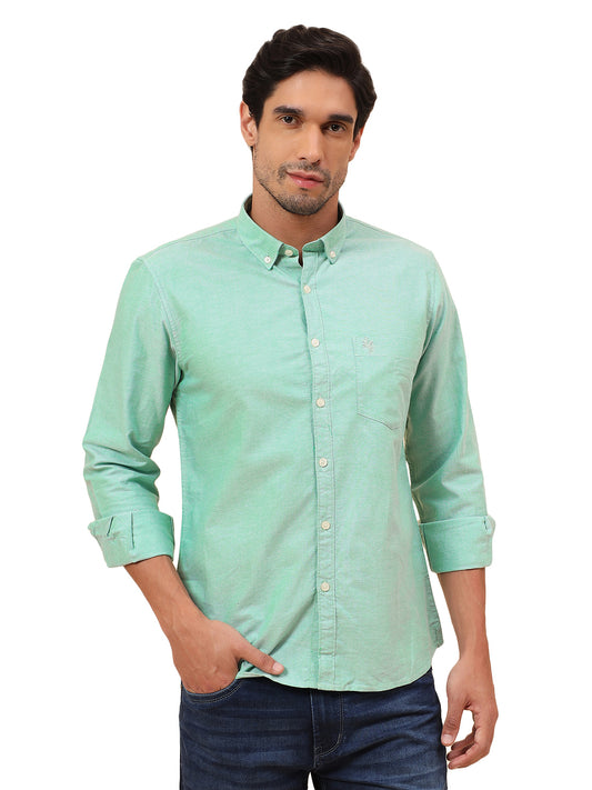 Casual Shirt for Men | Breathable & Soft with Color Fastness Slim Fit Cotton Fabric Solid Pattern