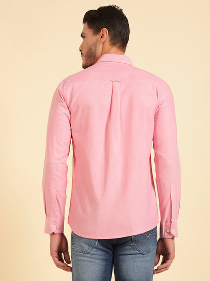 Casual Shirt for Men | Breathable & Soft with Color Fastness Regular Fit Cotton Fabric Solid Pattern