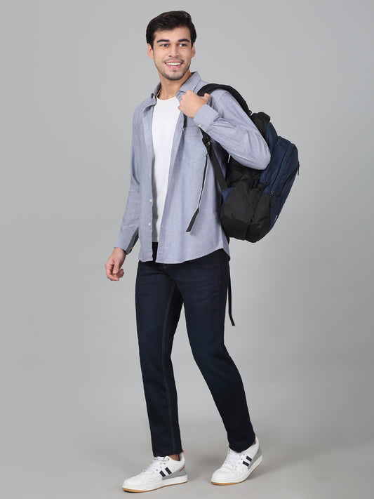 Casual Shirt for Men | Breathable & Soft with Color Fastness Regular Fit Spread Collar Neck Cotton Fabric Solid Pattern