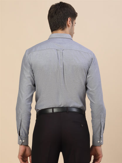 Casual Shirt for Men | Breathable & Soft with Color Fastness Regular Fit Spread Collar Neck Cotton Fabric Solid Pattern