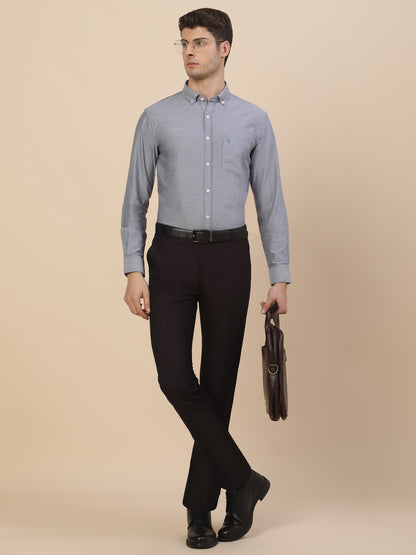 Casual Shirt for Men | Breathable & Soft with Color Fastness Regular Fit Spread Collar Neck Cotton Fabric Solid Pattern