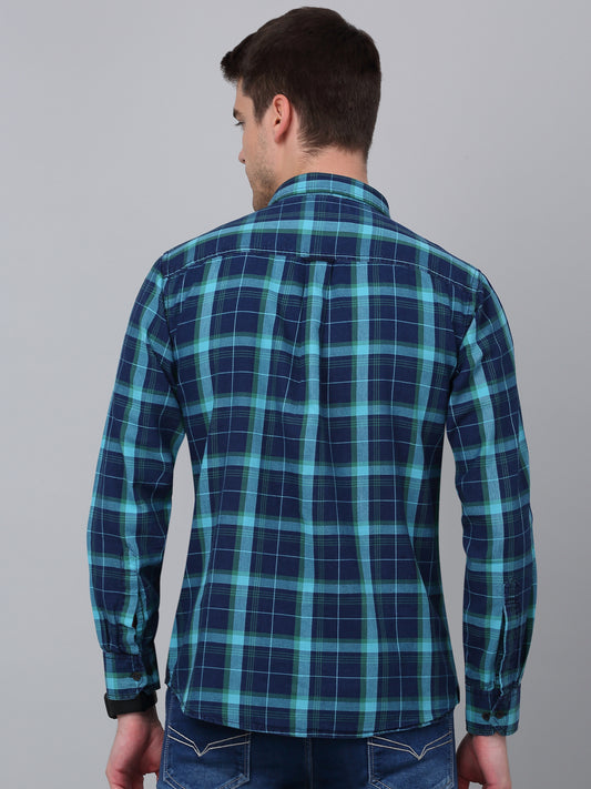 Casual Shirt for Men | Breathable & Soft with Color Fastness Regular Fit Spread Collar Neck Cotton Fabric Checkered Pattern