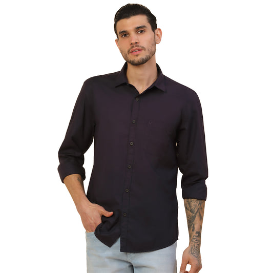Men's Stylish Solid Casual Shirt | Regular Fit | Full Sleeve | Pure Cotton | Smart Casual Wear