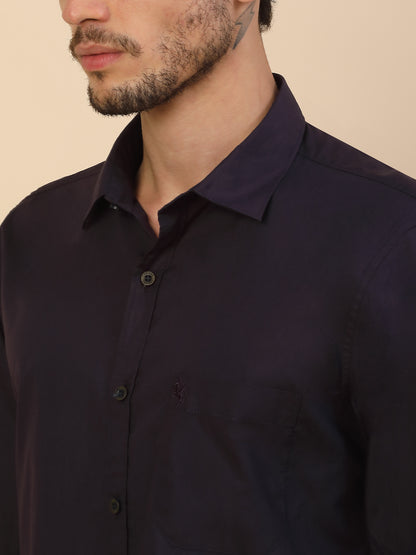 Men's Stylish Solid Casual Shirt | Regular Fit | Full Sleeve | Pure Cotton | Smart Casual Wear
