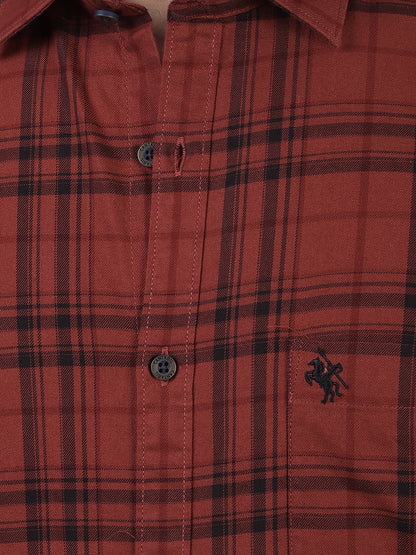 Casual Shirt for Men | Breathable & Soft with Color Fastness Regular Fit Spread Collar Neck Cotton Fabric Checkered Pattern