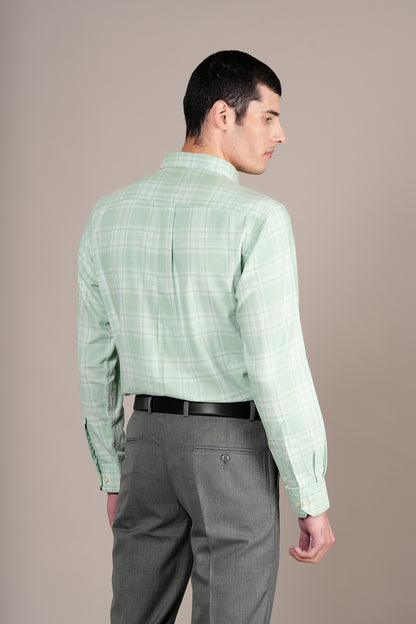 Casual Shirt for Men | Breathable & Soft with Color Fastness Regular Fit Spread Collar Neck Cotton Fabric Checkered Pattern
