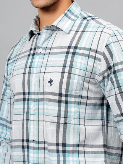 Casual Shirt for Men | Breathable & Soft with Color Fastness Regular Fit Spread Collar Neck Cotton Fabric Checkered Pattern