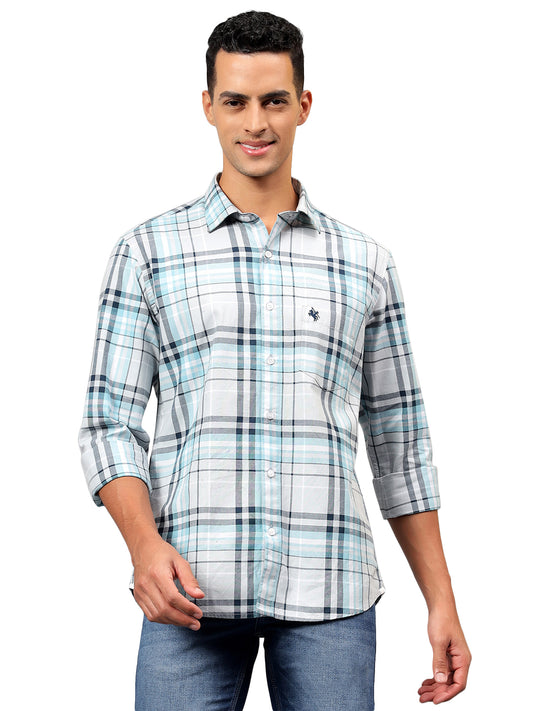 Casual Shirt for Men | Breathable & Soft with Color Fastness Regular Fit Spread Collar Neck Cotton Fabric Checkered Pattern