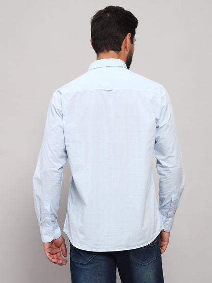 Casual Shirt for Men | Breathable & Soft with Color Fastness Regular Fit Spread Collar Neck Cotton Fabric Checkered Pattern