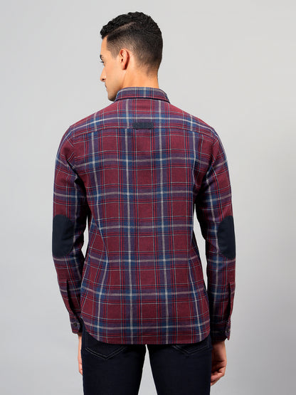 Casual Shirt for Men | Breathable & Soft with Color Fastness Regular Fit Spread Collar Neck Cotton Fabric Checkered Pattern