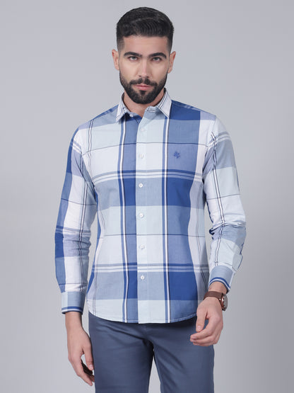Casual Shirt for Men | Breathable & Soft with Color Fastness Regular Fit Spread Collar Neck Cotton Fabric Checkered Pattern