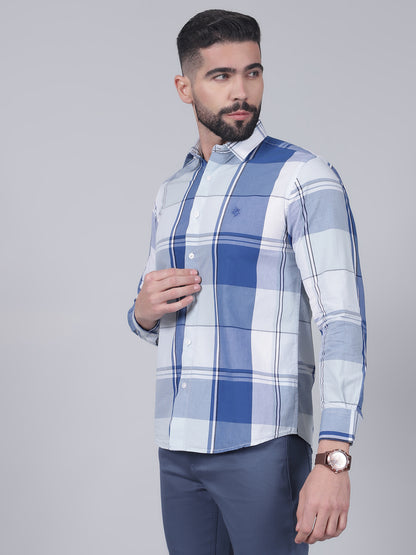 Casual Shirt for Men | Breathable & Soft with Color Fastness Regular Fit Spread Collar Neck Cotton Fabric Checkered Pattern