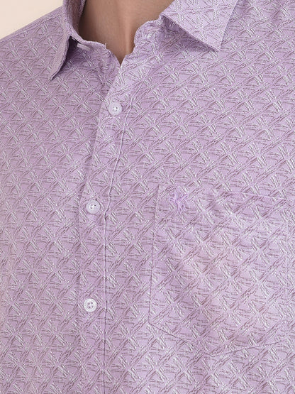 Men's Onion Printed Slim Fit Full Sleeve Casual Shirt