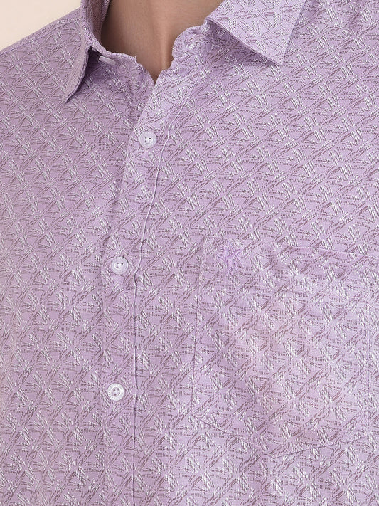 Men's Onion Printed Slim Fit Full Sleeve Casual Shirt