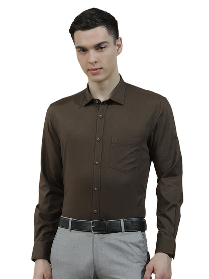 Casual Shirt for Men l Breathable & Soft with Color Fastness Slim Fit  Cotton Fabric Solid Pattern