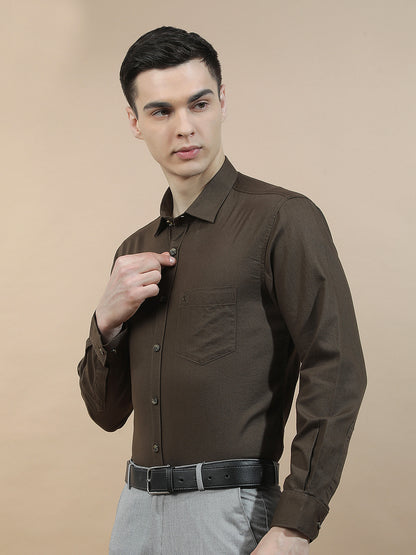 Casual Shirt for Men l Breathable & Soft with Color Fastness Slim Fit  Cotton Fabric Solid Pattern