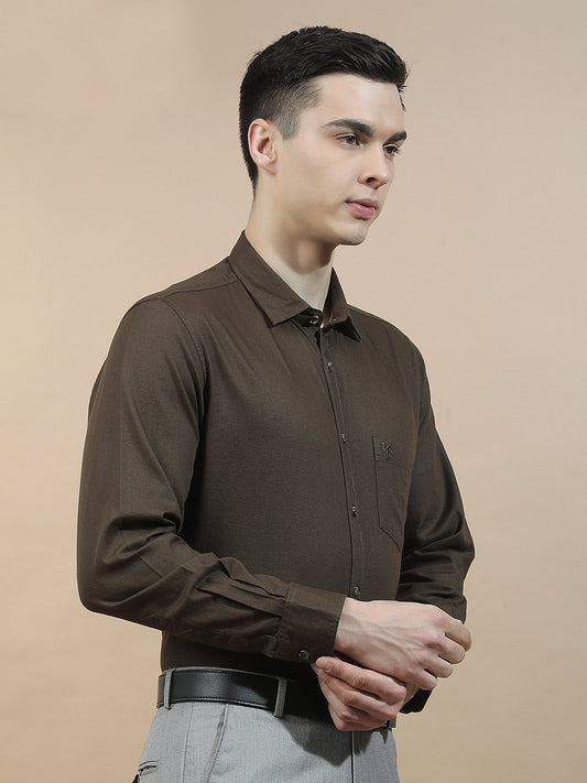 Casual Shirt for Men l Breathable & Soft with Color Fastness Slim Fit  Cotton Fabric Solid Pattern