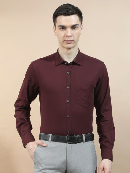 Casual Shirt for Men l Breathable & Soft with Color Fastness Slim Fit  Cotton Fabric Solid Pattern