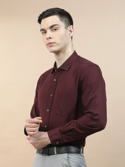 Casual Shirt for Men l Breathable & Soft with Color Fastness Slim Fit  Cotton Fabric Solid Pattern
