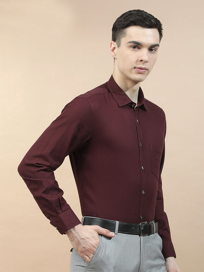 Casual Shirt for Men l Breathable & Soft with Color Fastness Slim Fit  Cotton Fabric Solid Pattern
