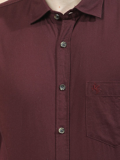 Casual Shirt for Men l Breathable & Soft with Color Fastness Slim Fit  Cotton Fabric Solid Pattern