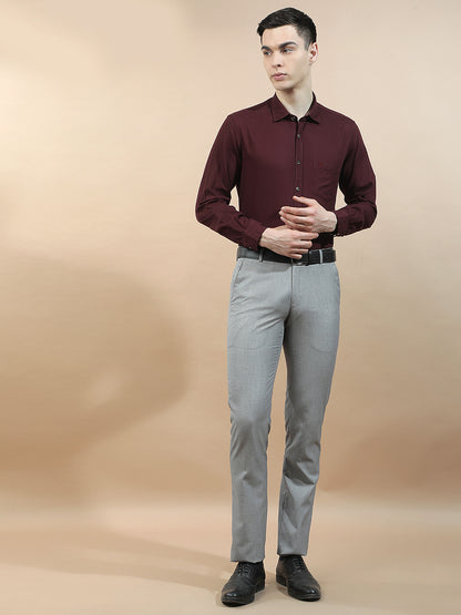 Casual Shirt for Men l Breathable & Soft with Color Fastness Slim Fit  Cotton Fabric Solid Pattern