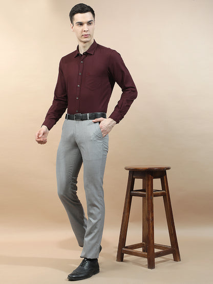Casual Shirt for Men l Breathable & Soft with Color Fastness Slim Fit  Cotton Fabric Solid Pattern
