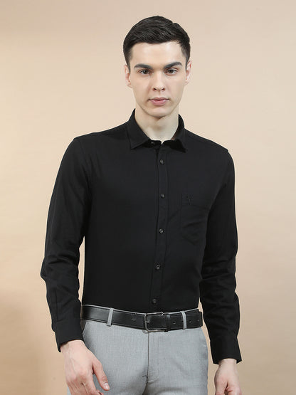 Casual Shirt for Men l Breathable & Soft with Color Fastness Slim Fit  Cotton Fabric Solid Pattern