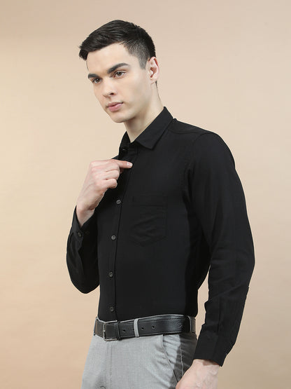 Casual Shirt for Men l Breathable & Soft with Color Fastness Slim Fit  Cotton Fabric Solid Pattern