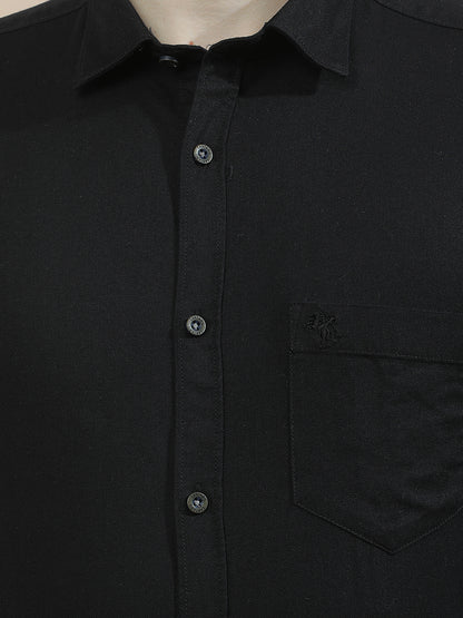 Casual Shirt for Men l Breathable & Soft with Color Fastness Slim Fit  Cotton Fabric Solid Pattern