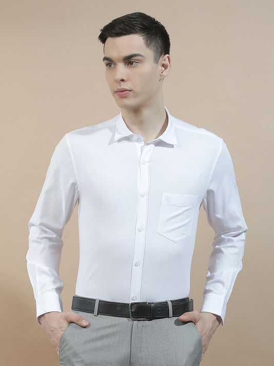 Casual Shirt for Men l Breathable & Soft with Color Fastness Slim Fit  Cotton Fabric Solid Pattern