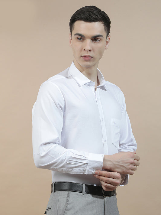 Casual Shirt for Men l Breathable & Soft with Color Fastness Slim Fit  Cotton Fabric Solid Pattern