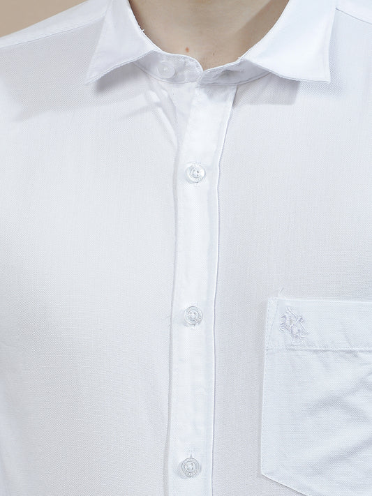 Casual Shirt for Men l Breathable & Soft with Color Fastness Slim Fit  Cotton Fabric Solid Pattern
