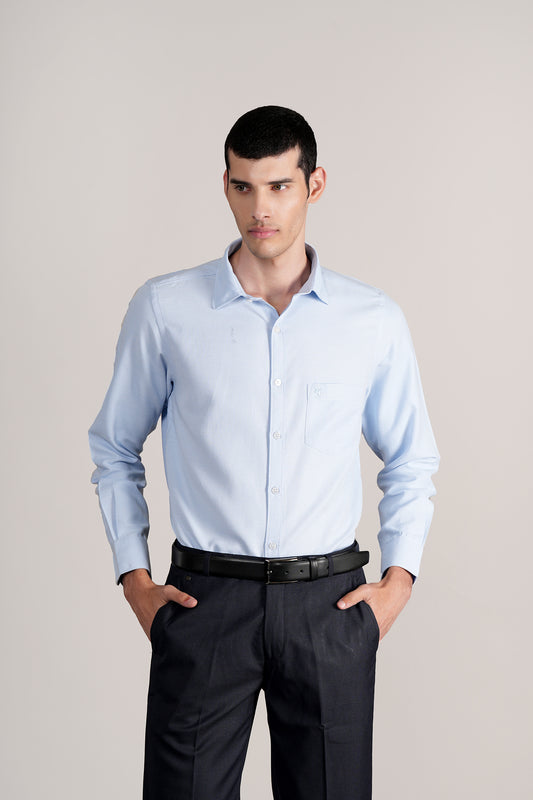 Casual Shirt for Men | Breathable & Soft with Color Fastness Regular Fit Spread Collar Neck Cotton Blend Fabric Self Design Pattern