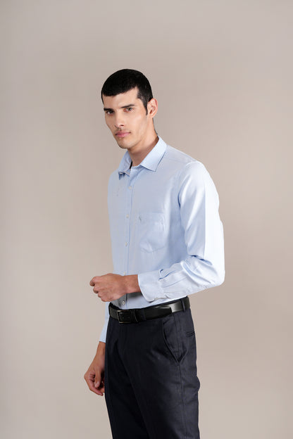 Casual Shirt for Men | Breathable & Soft with Color Fastness Regular Fit Spread Collar Neck Cotton Blend Fabric Self Design Pattern