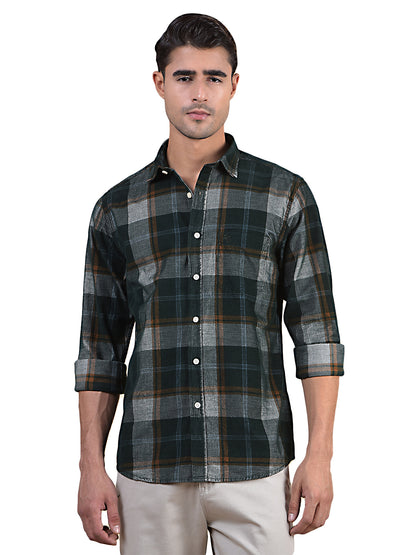 Casual Shirt for Men | Breathable & Soft with Color Fastness Regular Fit Spread Collar Neck Cotton Fabric Checkered Pattern
