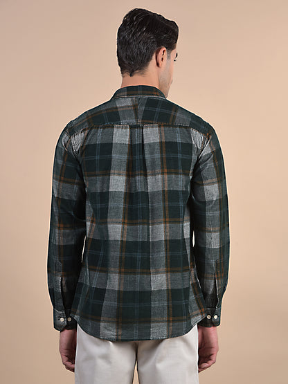 Casual Shirt for Men | Breathable & Soft with Color Fastness Regular Fit Spread Collar Neck Cotton Fabric Checkered Pattern