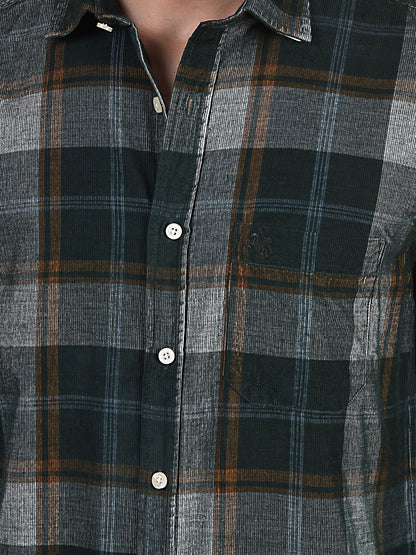 Casual Shirt for Men | Breathable & Soft with Color Fastness Regular Fit Spread Collar Neck Cotton Fabric Checkered Pattern